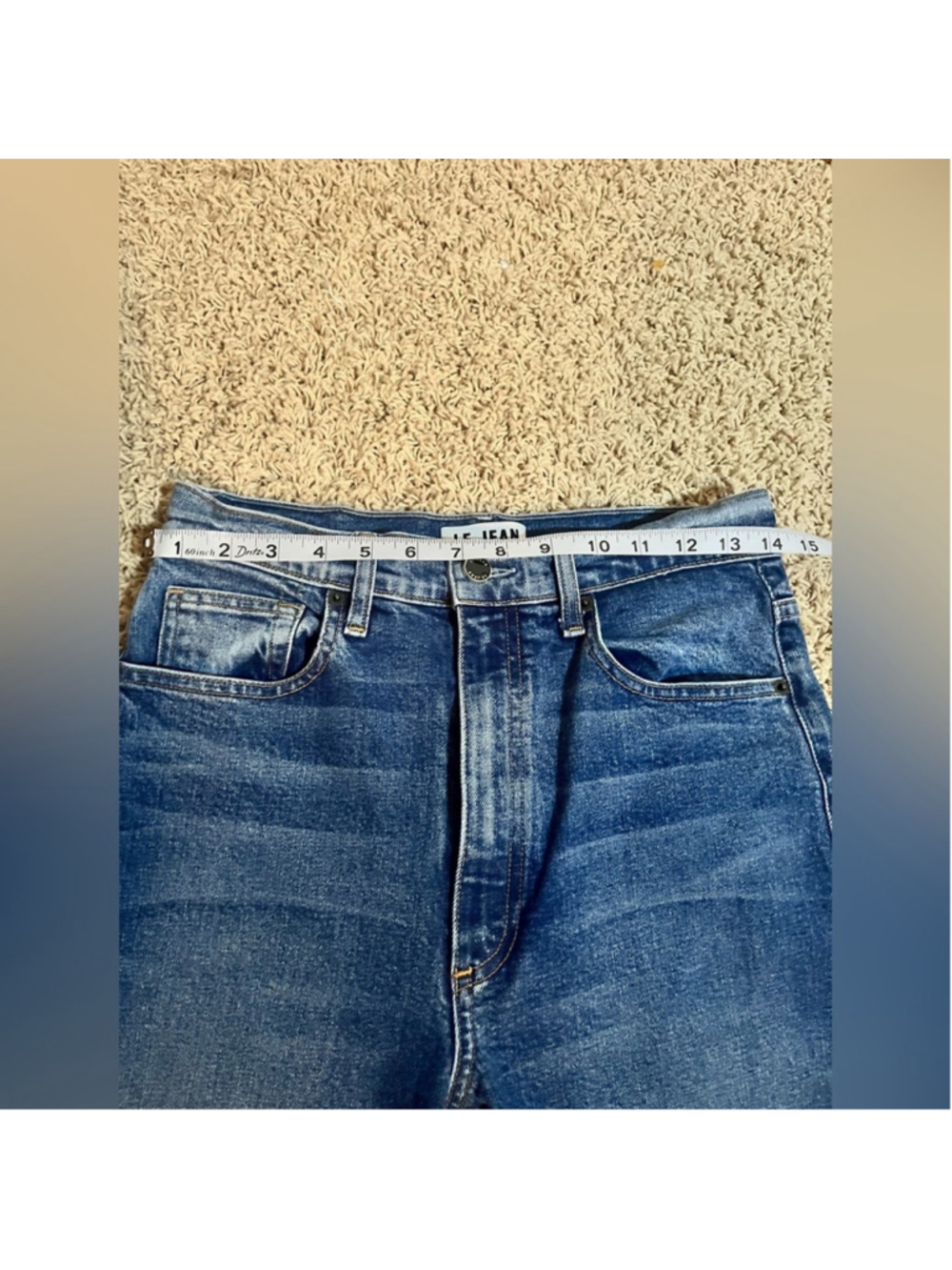 🍀FRAME Le Jean High Rise Mia Relaxed Straight Jean Size 27 - Picture 12 of 12
